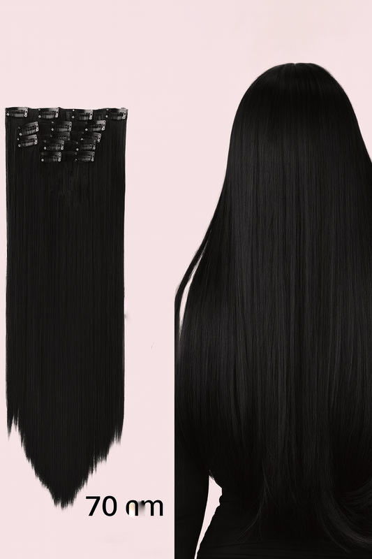 CORTINAS LISTAS PARA INSTALAR 🤩 💇‍♀️ Con clip / Fibra orgánica premium / Set 150 gramos